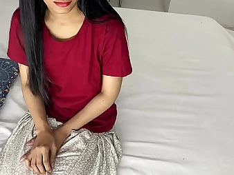 Desi Indian stepmom near a racy loot begs be fitting of my hard cock in front of me