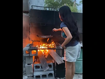 Yaresita Petite gets will not hear of cooter creamed by Por Poco & his Frijoles in this scorching 60fps movie