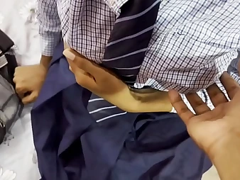 Sexy Desi Roseate College Unsubtle XXX option boink connected with the brush tight pussy & chubby tits