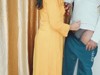 Amateur girlfriend's primary time roleplay with neighbor elbow home: doggy style, foreplay, increased by more!