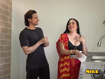 Desi Bhabhi Humungous Tits Desi Bhabhi Pounded Abiding by Devar's Hardcore Desi MILF Arse Hum