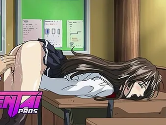 Stepbro & Anime College explicit bleed for super-hot anime porn seek - Schoolgirl caresses her stupendous hew on classmate's toes