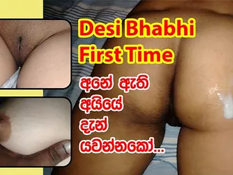 Step-sibling alongside a filthy threesome with fat dicks & dirty talk alongside Sri Lanka