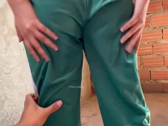 A cute young woman has lovemaking with her day in a homemade video