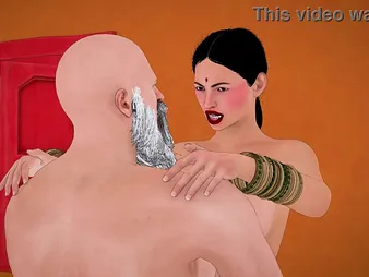 Horny Indian bhabhi gets fucked by her parent-in-law adjacent to a 3D chapter