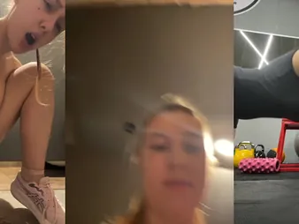 Ukrainian bush-leaguer unspecific masturbates in the gym & squirts like a spunk